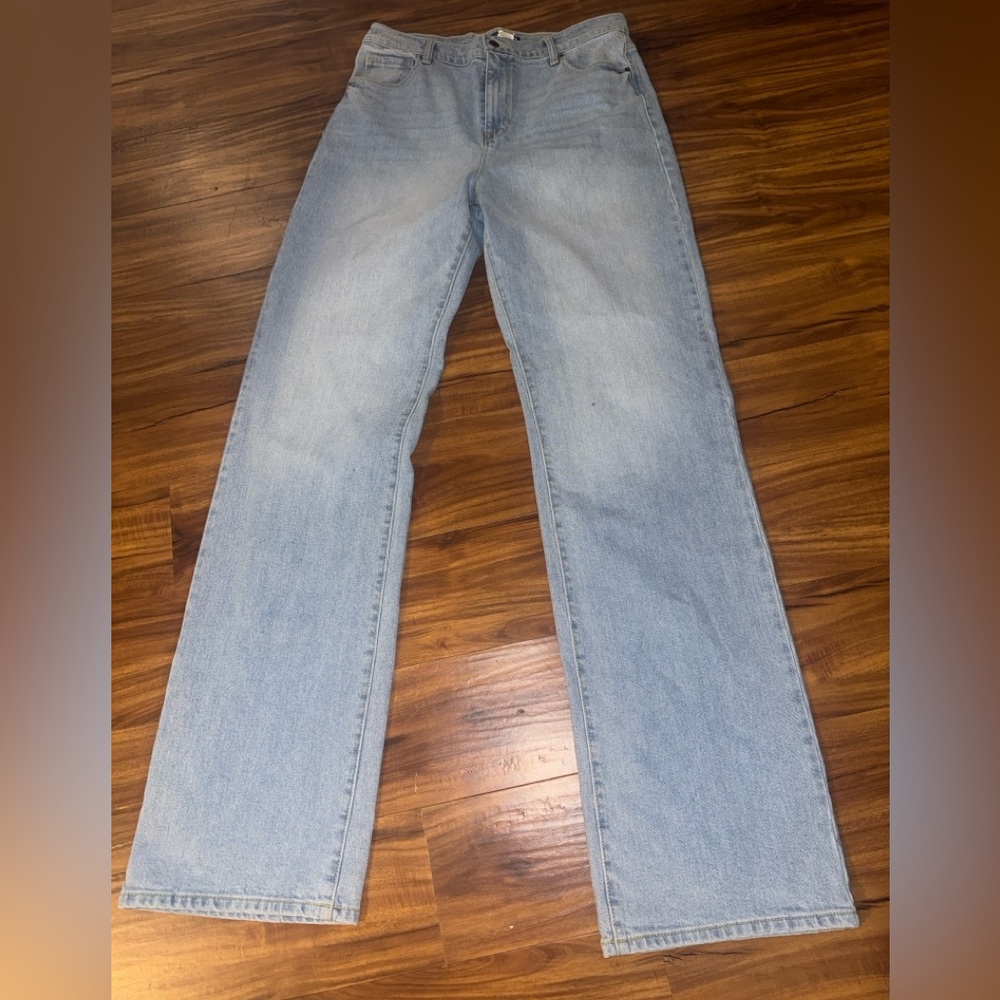 Fashion Nova Light Blue Straight Leg Jeans. SZ 15 NWT - Picture 4 of 9